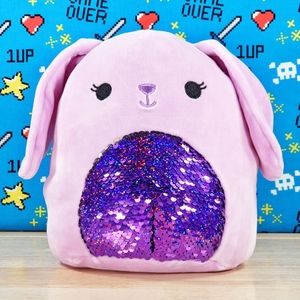 Squishmallow Bubbles the Purple Bunny 8" UltraSoft Stuffed Easter Plush Toy NWT
